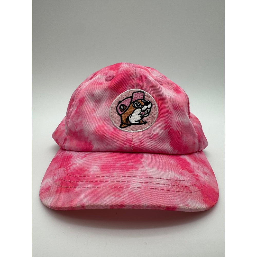 Buc-ee's‎ Pink Tie Dye Beaver Logo UPF 50+ Infant Sun Hat Cap